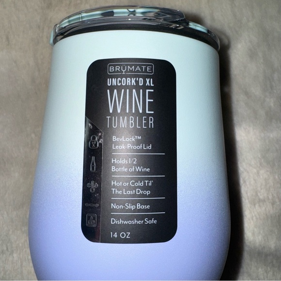 NEW! BRUMATE Lavender Haze Limited Edition Uncork’d Wine Tumbler 12oz GORGEOUS! - Picture 14 of 16